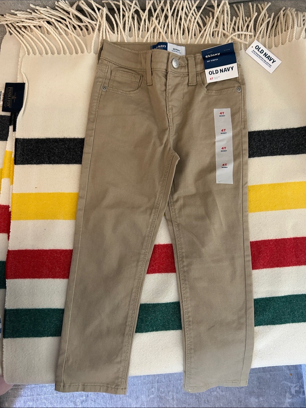Old Navy Boys Skinny Pants - Khaki Tan